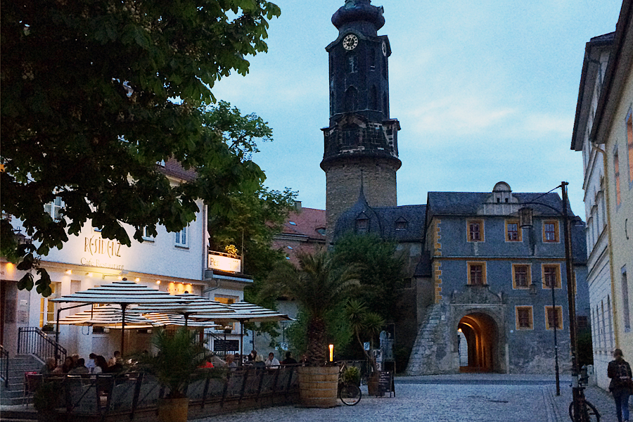 Foto Altstadt Weimar Dämmerung