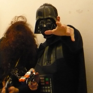 Foto Mann mit darth vader costume