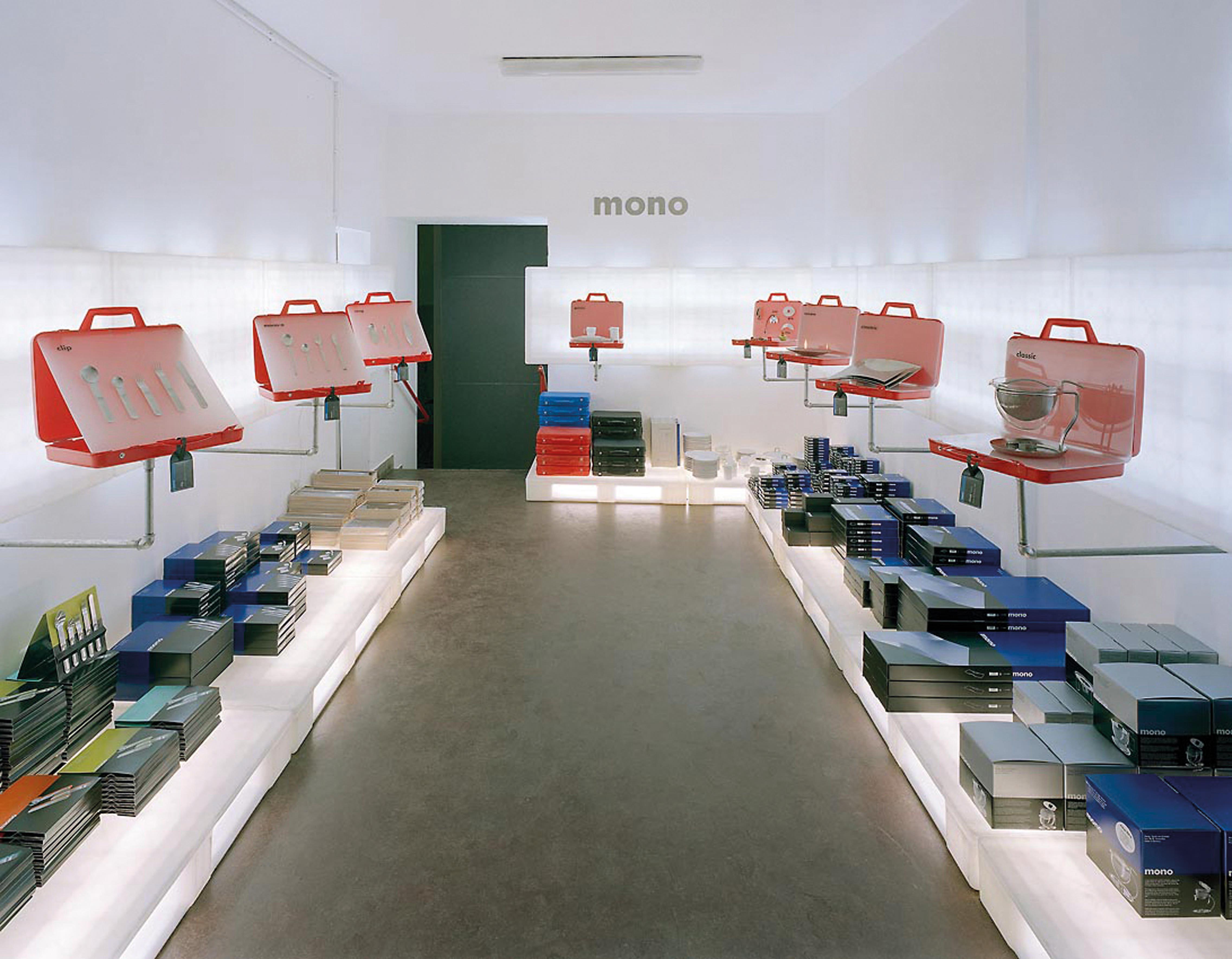 Showroom with design cases