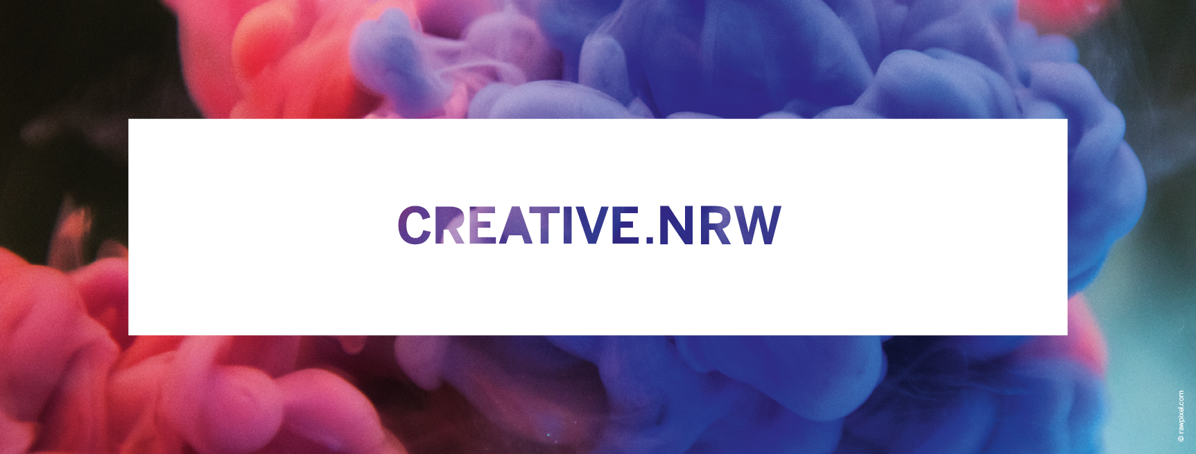 creative nrw Logo auf buntem splash