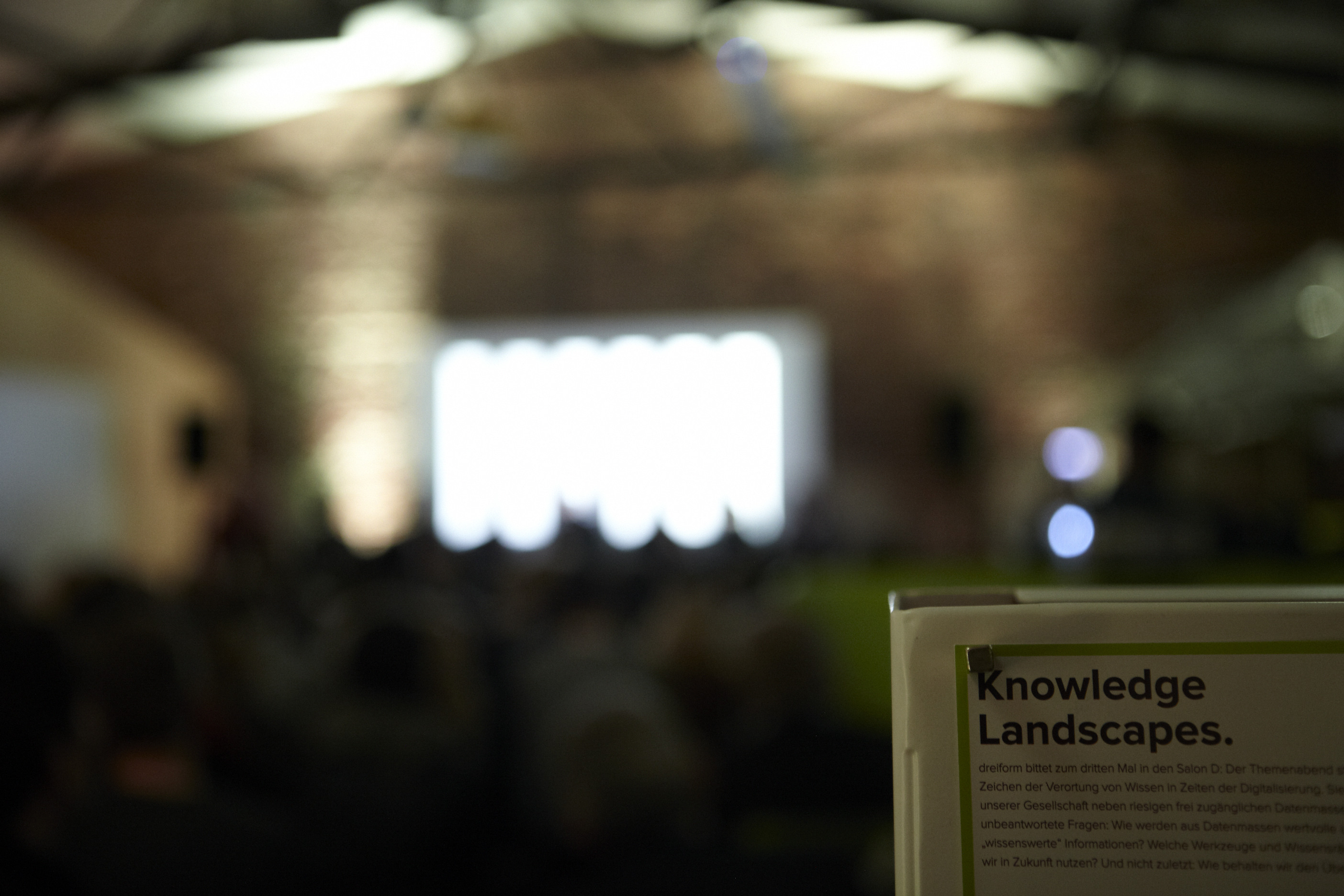 Foto Salon D knowledge landscapes Programmheft