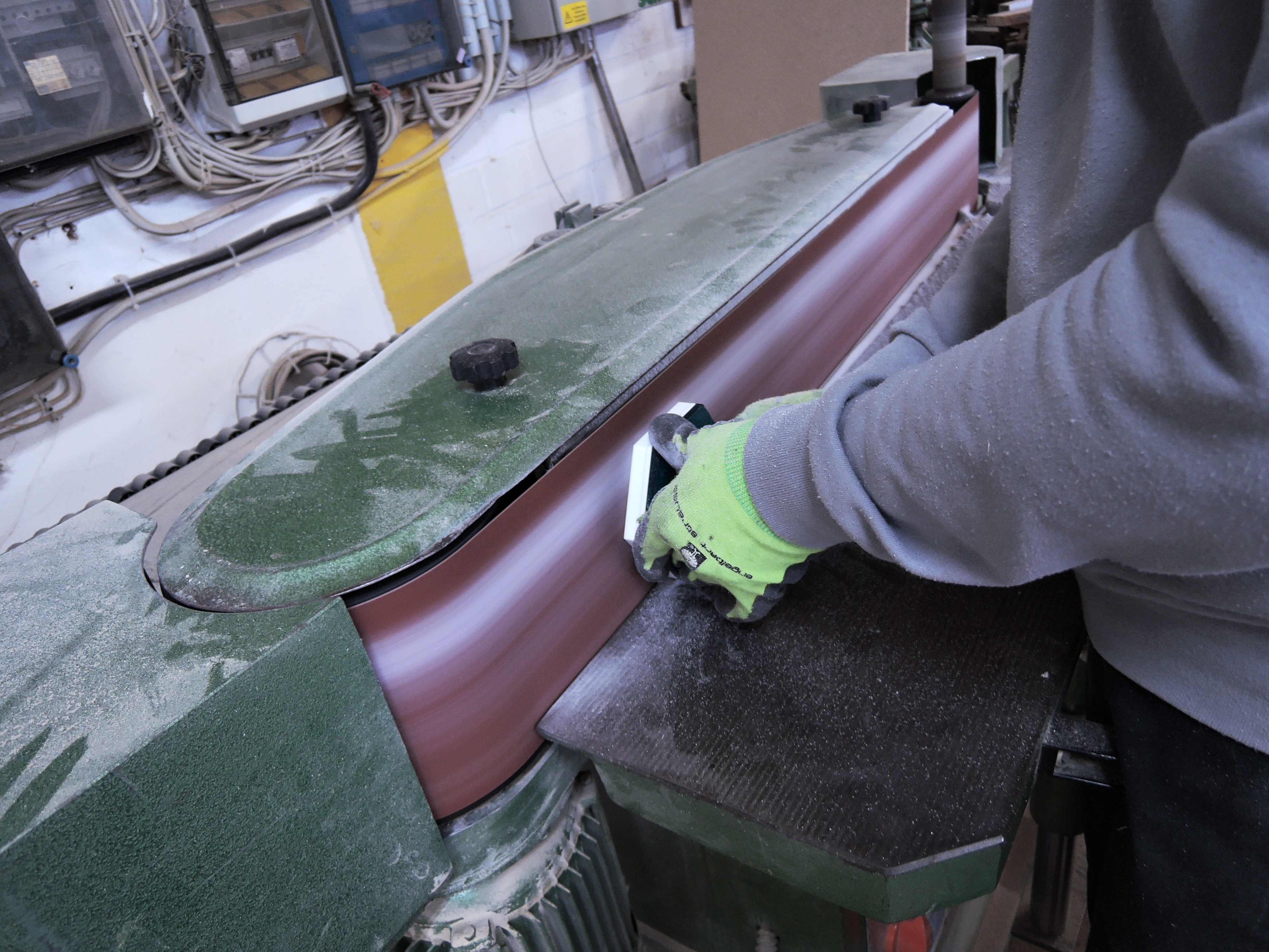 Tokens for the Innodesk are sanded