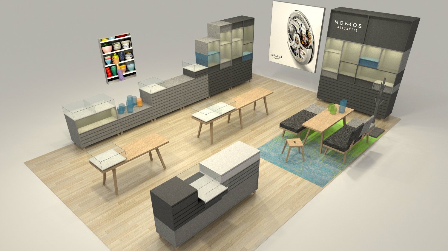 3D Visualization: Shop room concept