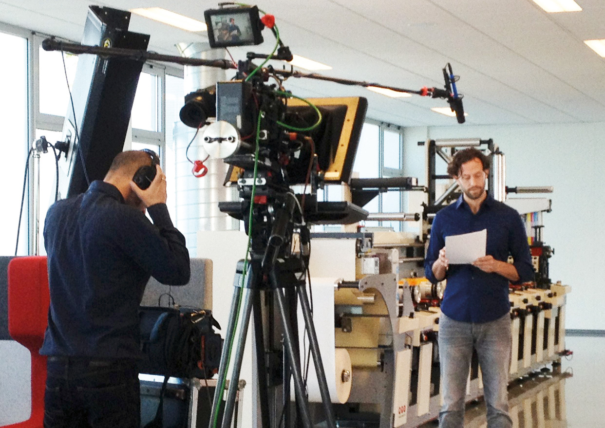 Behind the Scenes: Camera team films speaker for microsite